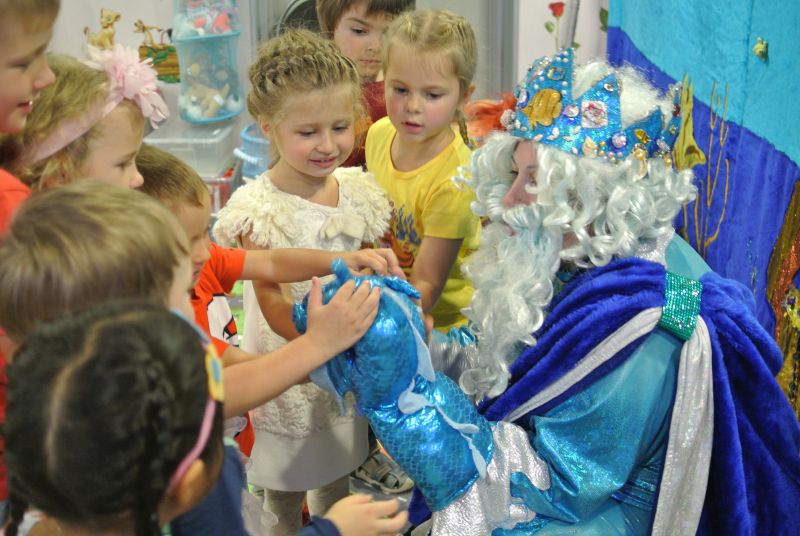 Детский праздник с Русалочкой и Нептуном.